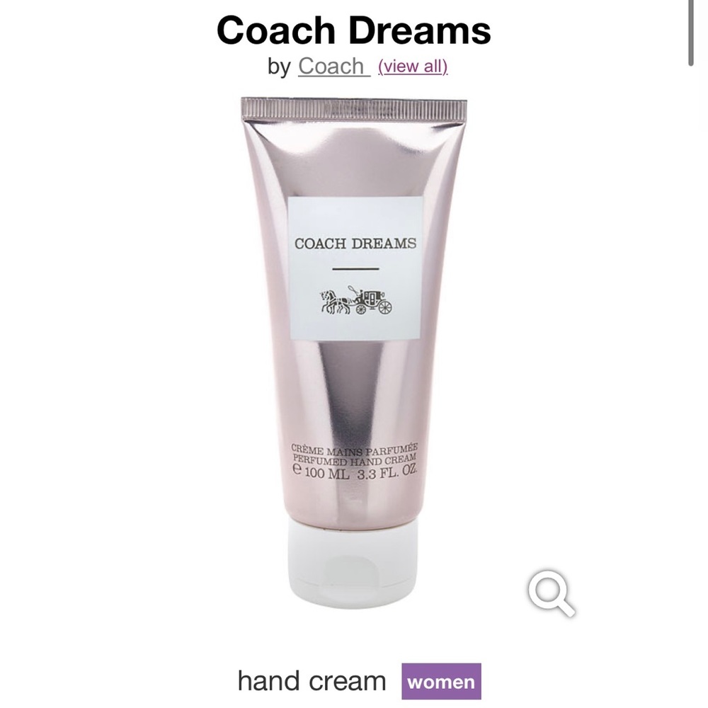 Coach Dreams Hand Cream - Pink and White
